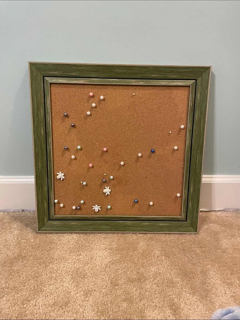 IKEA Brown Cork-Back Bulletin Panel with Black Edge